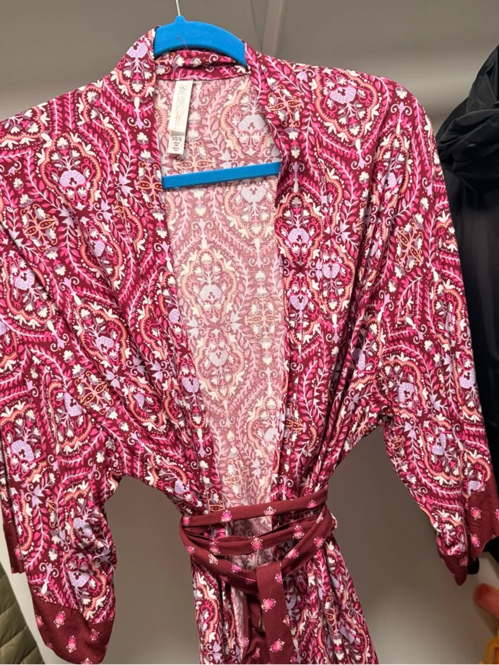 Target Gilligan & O'Malley Paisley Boho Kimono Robe | XS/S - Picture 2 of 6
